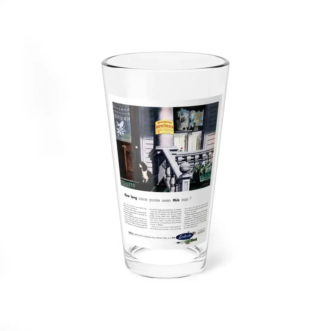 Lederle Laboratories ad, This Week Magazine, October 5, 1952 - Pint Glass 16oz 16oz - Go Mug Yourself