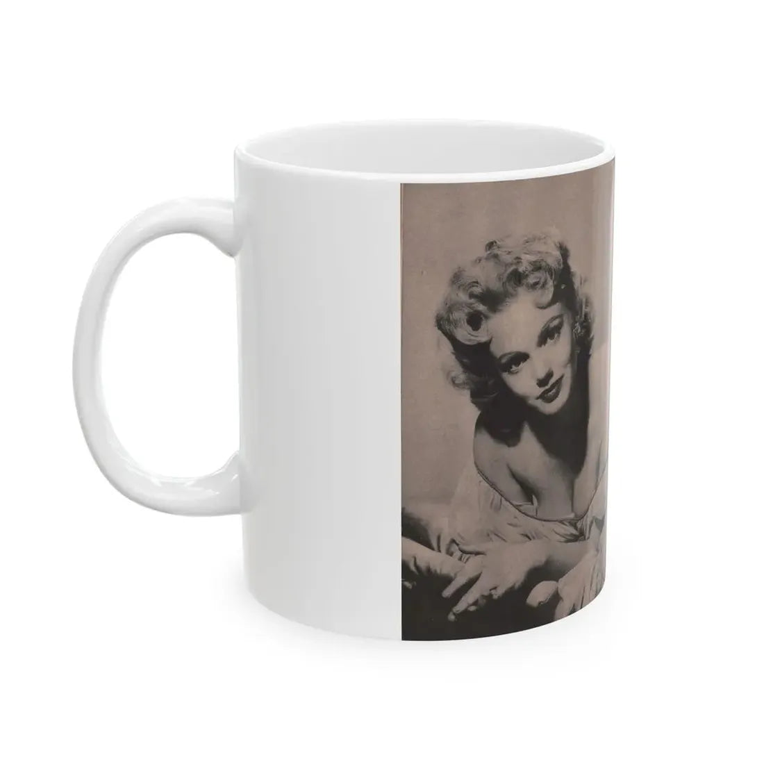 Lee Wilson #03 - Pages 3 & 4 of 4 Featuring, Lee+1 B&W Centerfold Photo & Article Cont. from Bold Pocket Mag. January '56 (Vintage Female Icon) White Coffee Mug - Go Mug Yourself