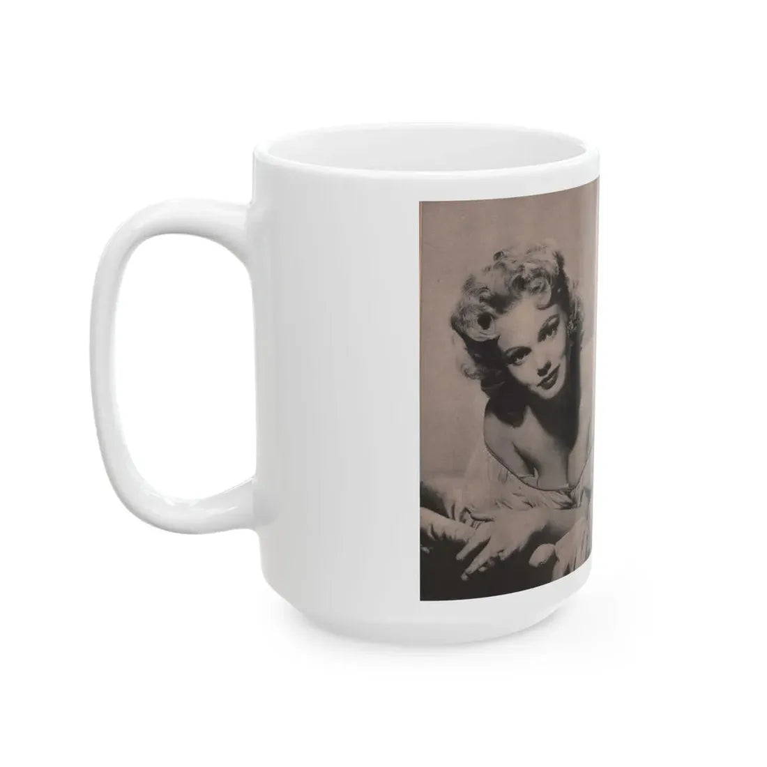 Lee Wilson #03 - Pages 3 & 4 of 4 Featuring, Lee+1 B&W Centerfold Photo & Article Cont. from Bold Pocket Mag. January '56 (Vintage Female Icon) White Coffee Mug - Go Mug Yourself