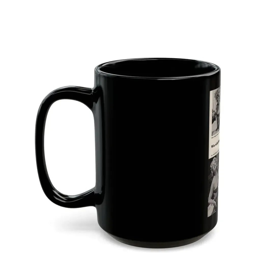 Lee Wilson #19 - Pages 1 of 1 Featuring, Lee+3 B&W Photos from PICTURE SCOPE Digest Mag. May '57 (Vintage Female Icon) Black Coffee Mug - Go Mug Yourself