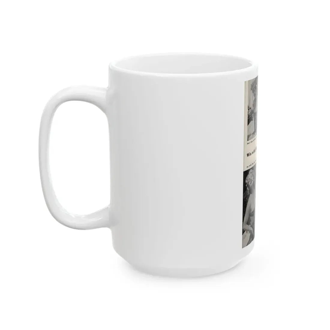 Lee Wilson #19 - Pages 1 of 1 Featuring, Lee+3 B&W Photos from PICTURE SCOPE Digest Mag. May '57 (Vintage Female Icon) White Coffee Mug - Go Mug Yourself