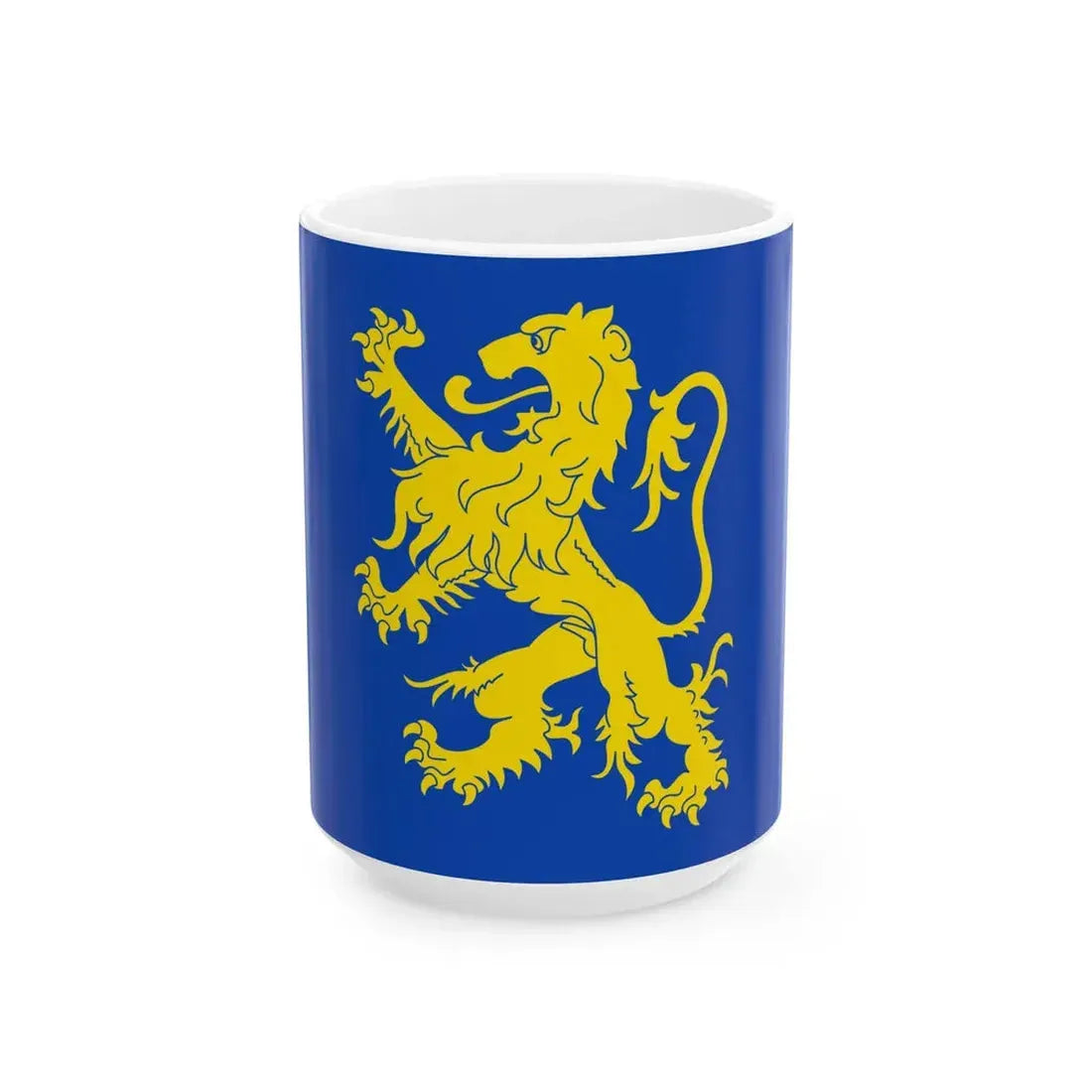 Leeuwarden vlag 2014 (Netherlands) White Coffee Mug 15oz - Go Mug Yourself