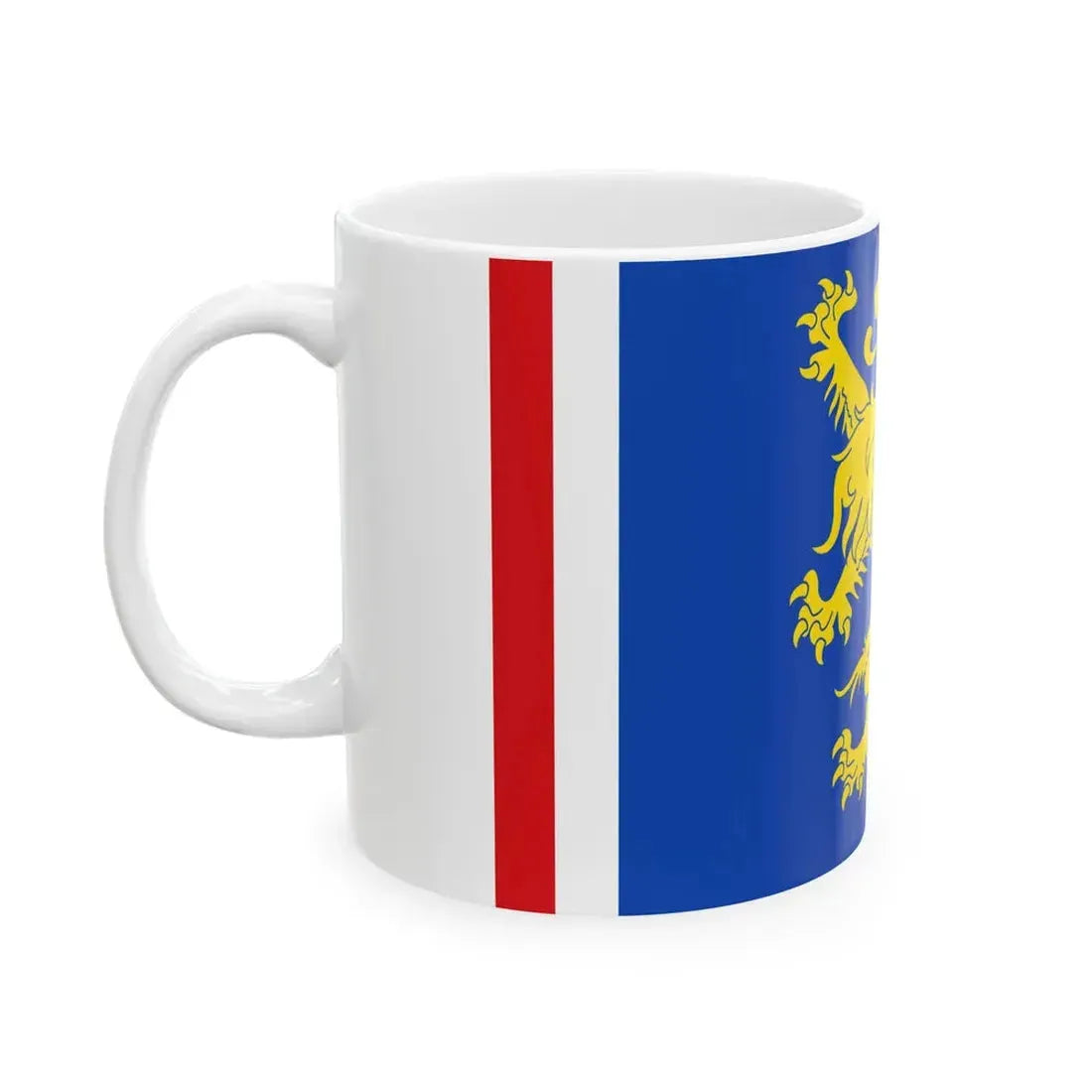 Leeuwarden vlag 2014 (Netherlands) White Coffee Mug - Go Mug Yourself