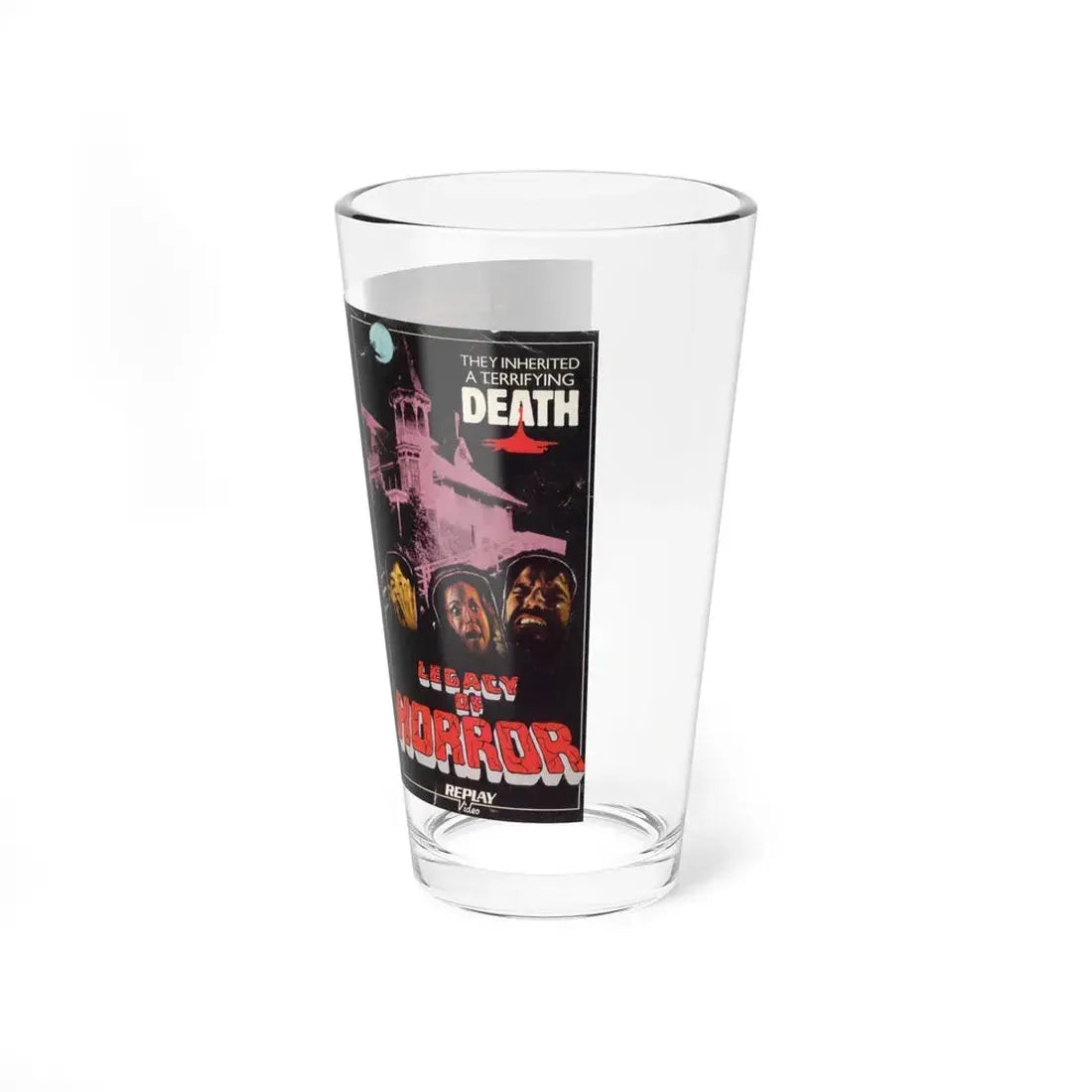 LEGACY OF HORROR (VHS COVER) Pint Glass 16oz - Go Mug Yourself