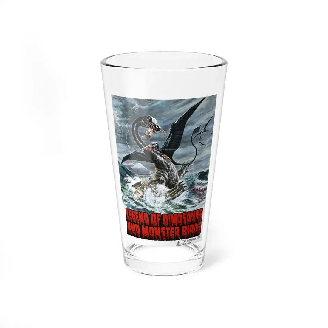 LEGEND OF DINOSAURS AND MONSTER BIRDS 1977 Movie Poster - Pint Glass 16oz 16oz - Go Mug Yourself
