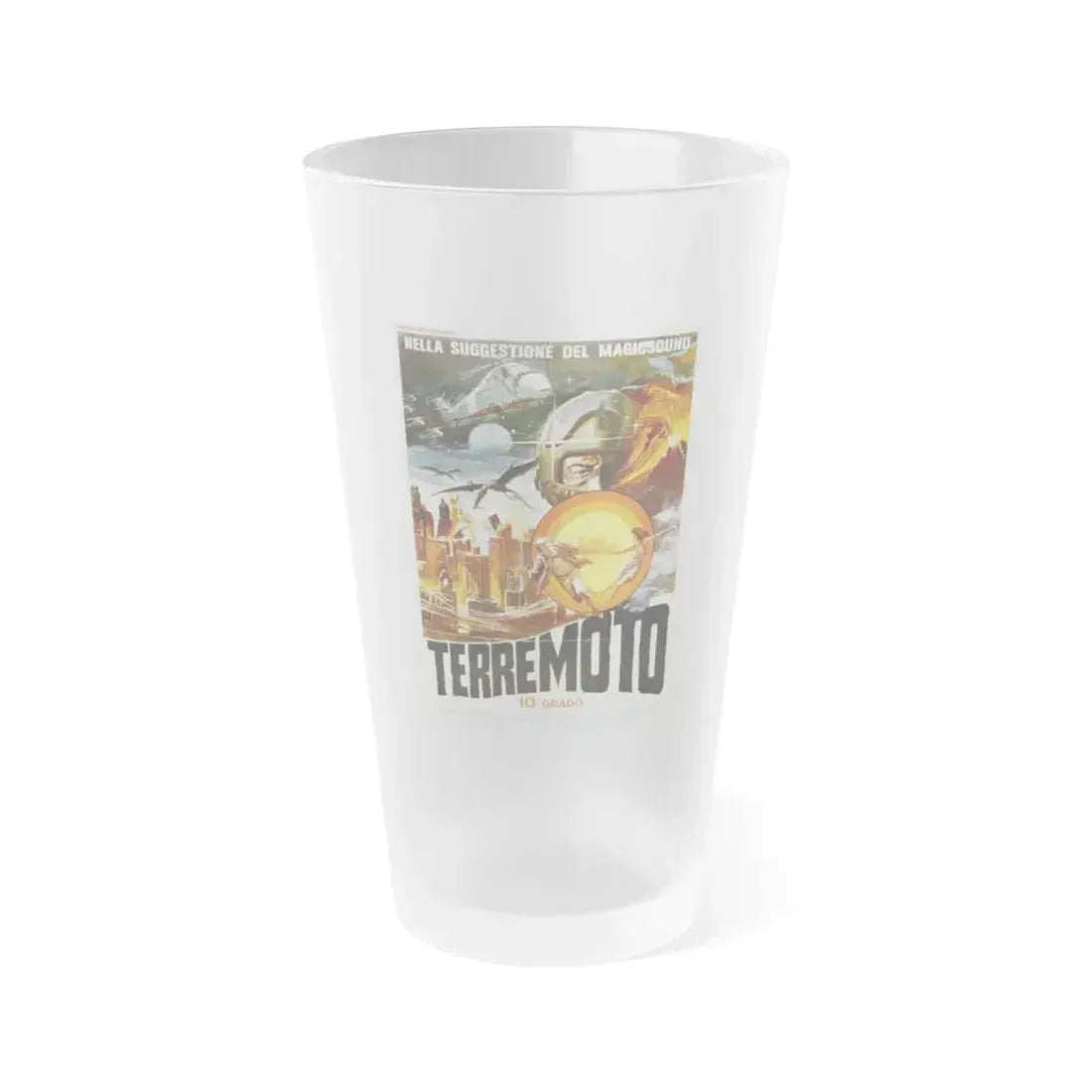 LEGEND OF DINOSAURS AND MONSTER BIRDS (ITALIAN) 1977 Movie Poster - Frosted Pint Glass 16oz 16oz Frosted - Go Mug Yourself