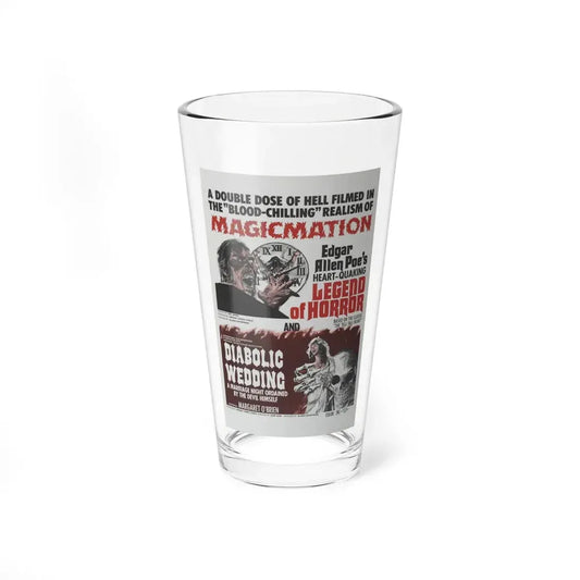 LEGEND OF HORROR & DIABOLIC WEDDING 1971 Movie Poster - Pint Glass 16oz 16oz - Go Mug Yourself