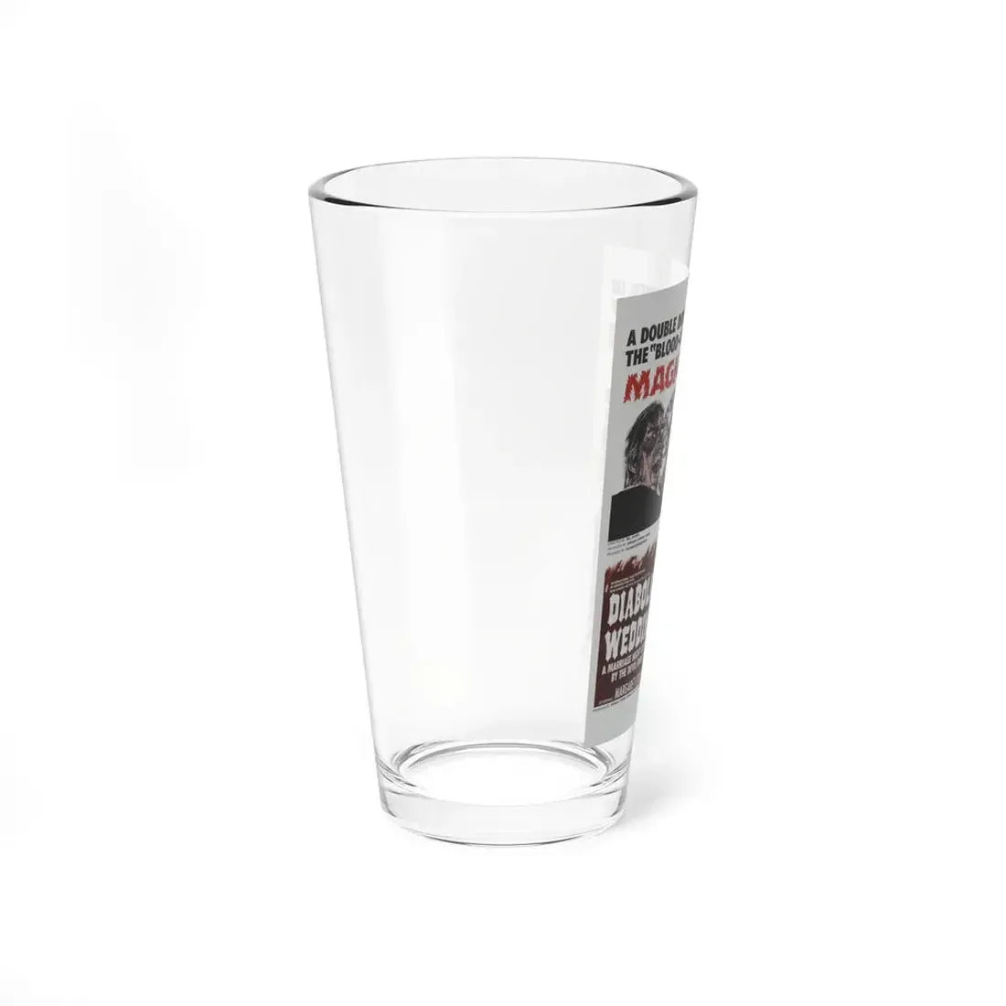 LEGEND OF HORROR & DIABOLIC WEDDING 1971 Movie Poster - Pint Glass 16oz - Go Mug Yourself