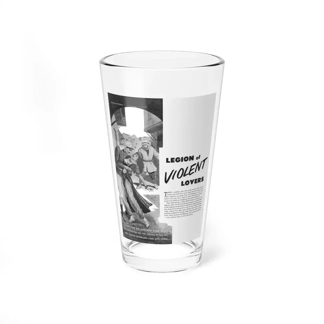 Legion of Violent Lovers, Whisper magazine, May 1950 - Pint Glass 16oz 16oz - Go Mug Yourself
