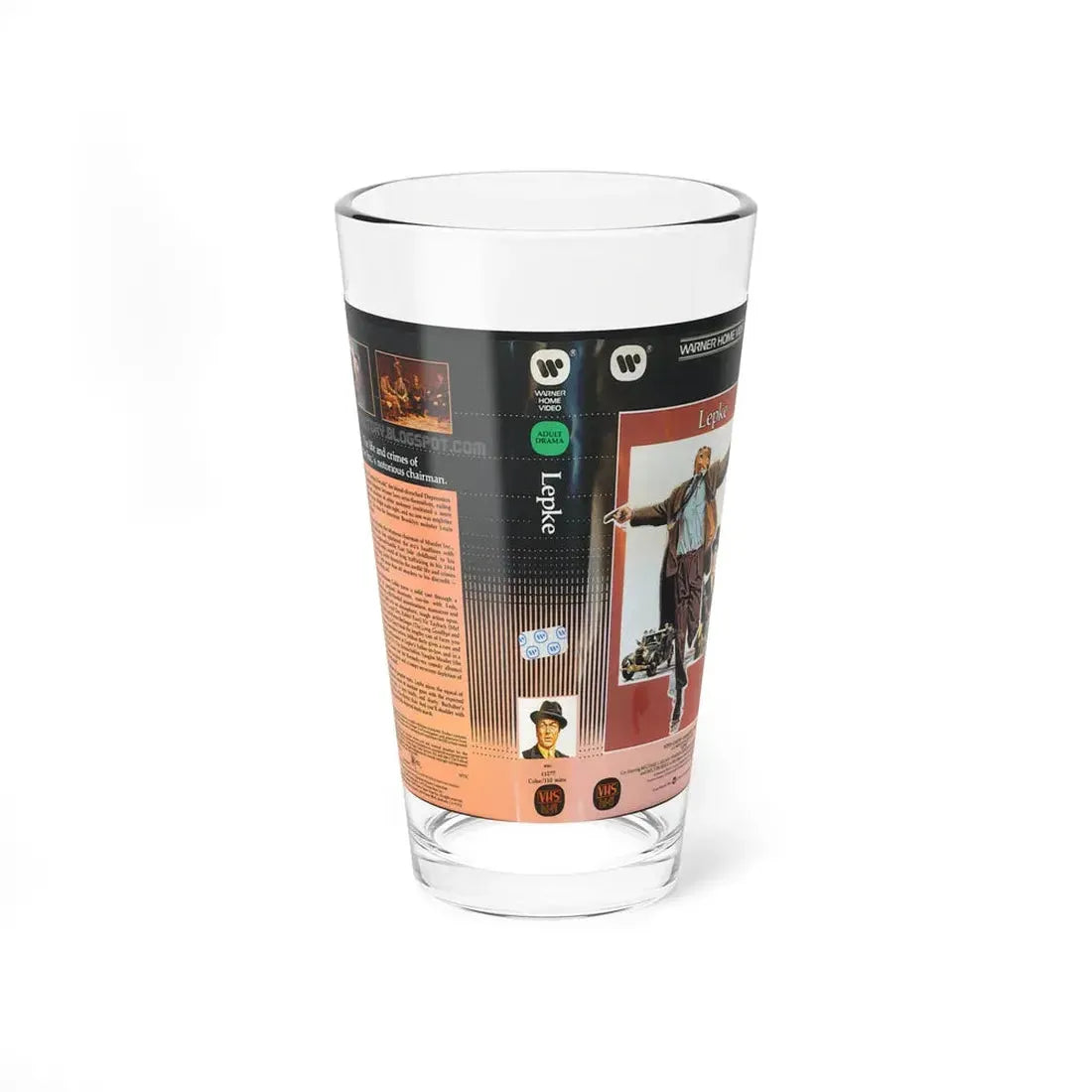 LEPKE (VHS COVER) Pint Glass 16oz 16oz - Go Mug Yourself