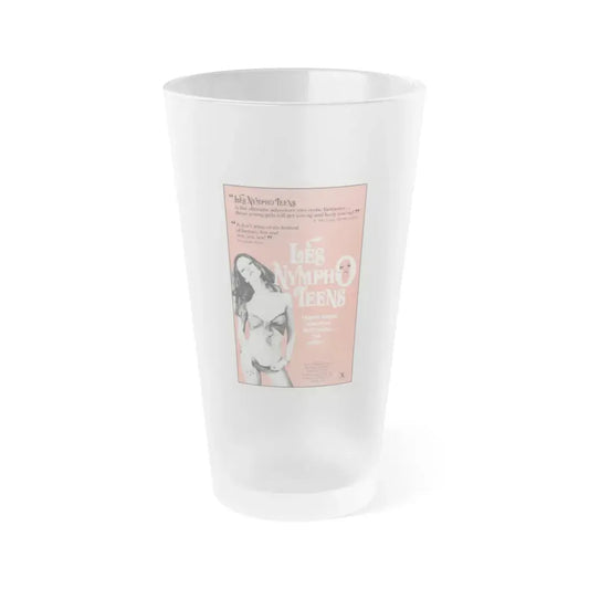 LES NYMPHO TEENS 1976 Movie Poster - Frosted Pint Glass 16oz 16oz Frosted - Go Mug Yourself