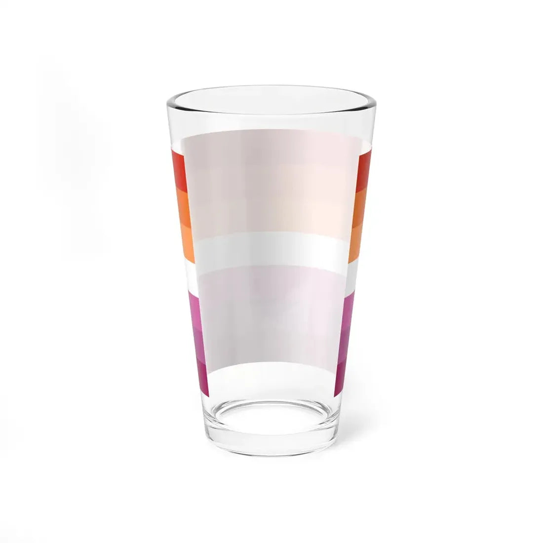 Lesbian 2 Pride Flag - Pint Glass 16oz - Go Mug Yourself