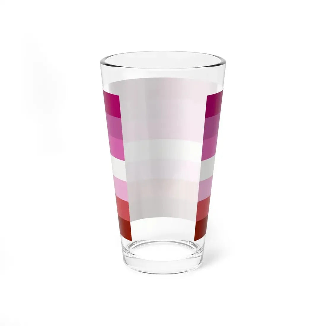 Lesbian Pride Flag - Pint Glass 16oz - Go Mug Yourself