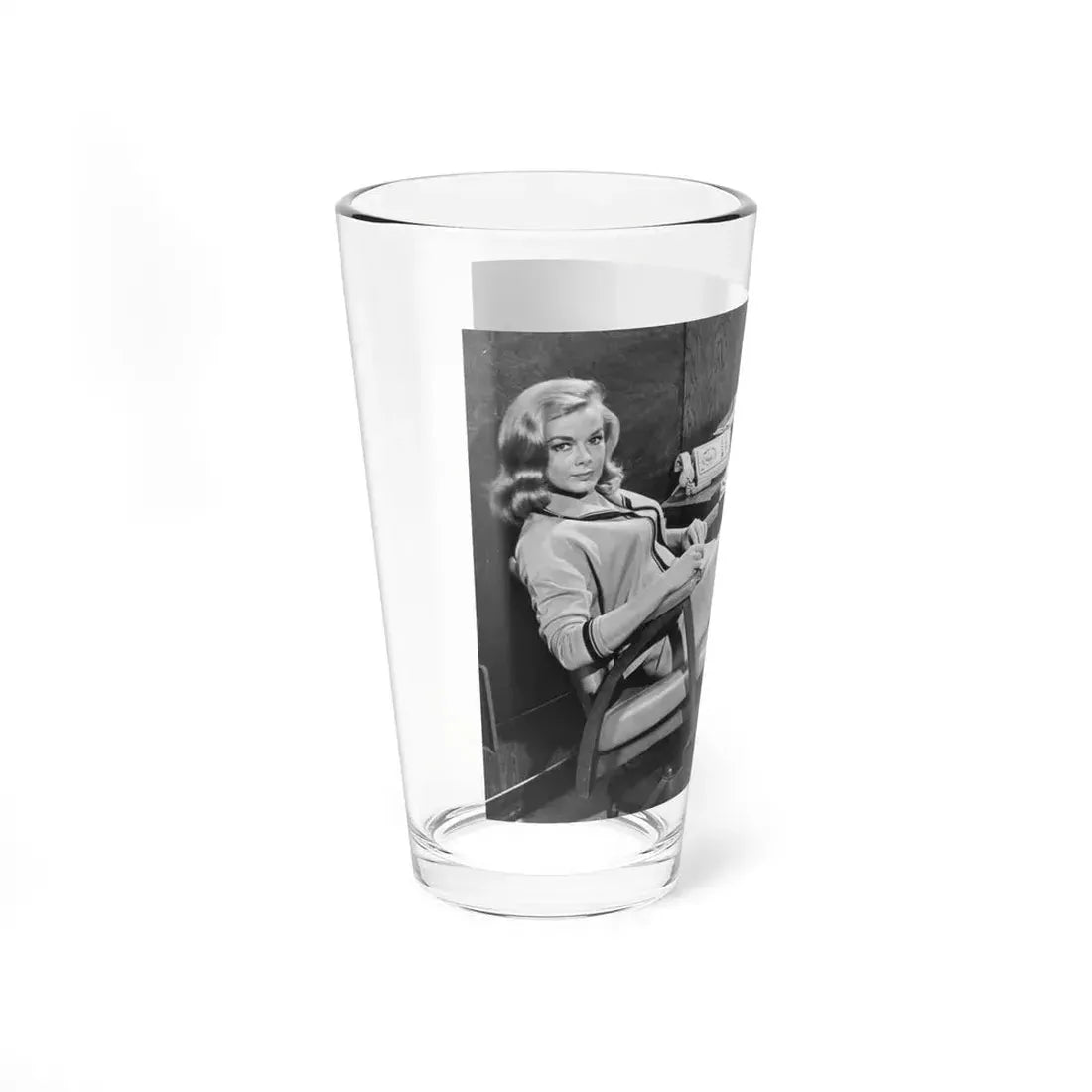 Leslie Parrish #116 (Vintage Female Icon) Pint Glass 16oz - Go Mug Yourself