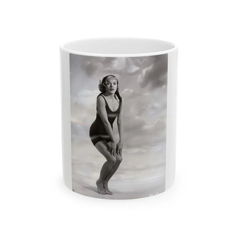 Leslie Parrish #146 (Vintage Female Icon) White Coffee Mug-11oz-Go Mug Yourself