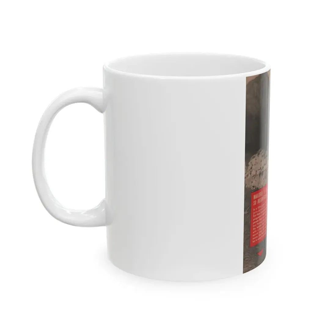 Leslie Parrish #154 - People Pocket Mag. 5-4-55 - 1 B&W Photo & Caption (Vintage Female Icon) White Coffee Mug - Go Mug Yourself