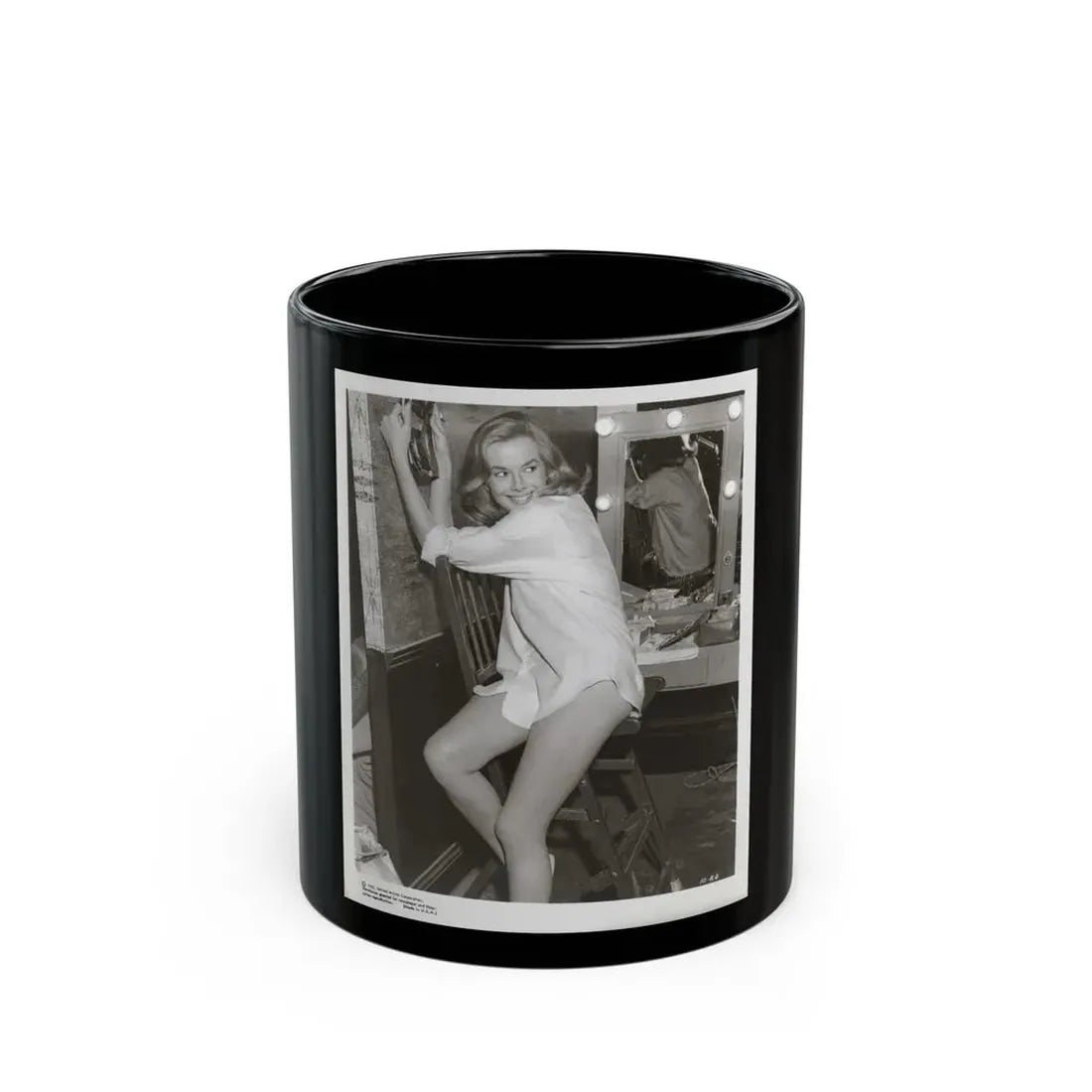 Leslie Parrish #183 1 (Vintage Female Icon) Black Coffee Mug 11oz - Go Mug Yourself