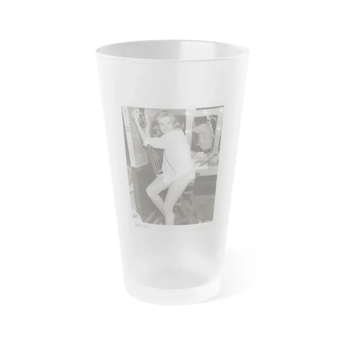 Leslie Parrish #183 1 (Vintage Female Icon) Frosted Pint Glass 16oz 16oz Frosted - Go Mug Yourself