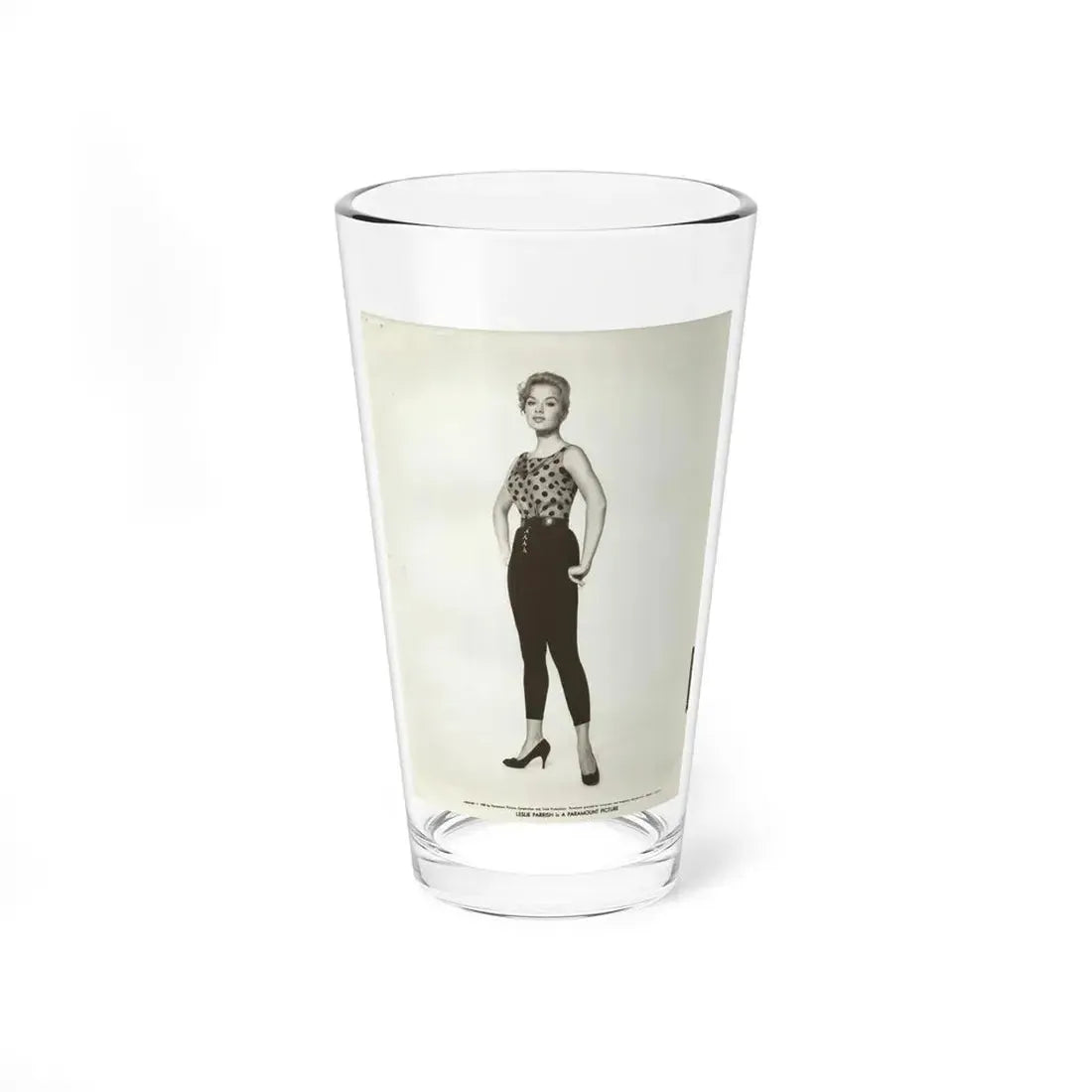 Leslie Parrish #192 (Vintage Female Icon) Pint Glass 16oz 16oz - Go Mug Yourself