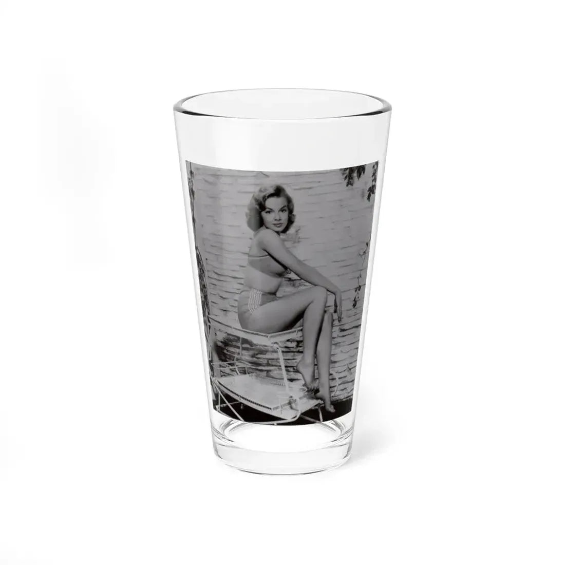 Leslie Parrish #42 1 (Vintage Female Icon) Pint Glass 16oz 16oz - Go Mug Yourself