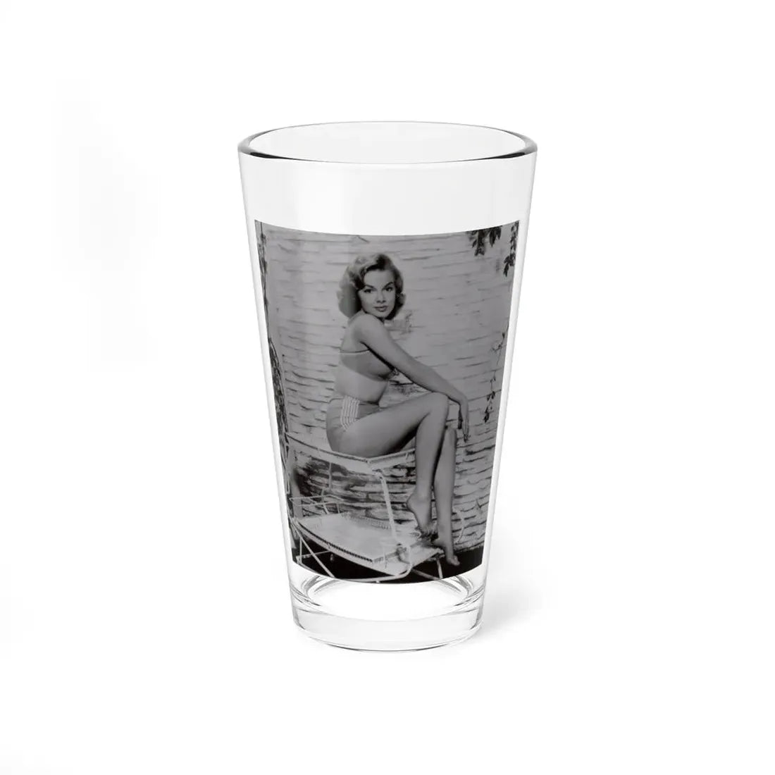 Leslie Parrish #42 1 (Vintage Female Icon) Pint Glass 16oz 16oz - Go Mug Yourself