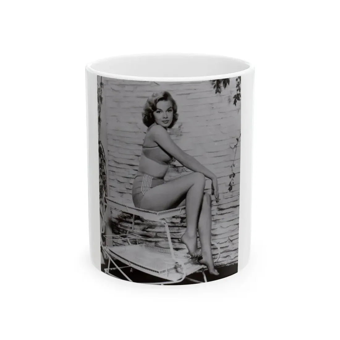 Leslie Parrish #42 1 (Vintage Female Icon) White Coffee Mug 11oz - Go Mug Yourself