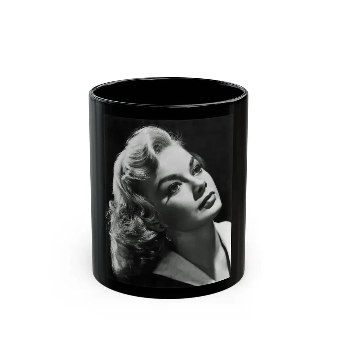 Leslie Parrish #83 1 (Vintage Female Icon) Black Coffee Mug 11oz - Go Mug Yourself