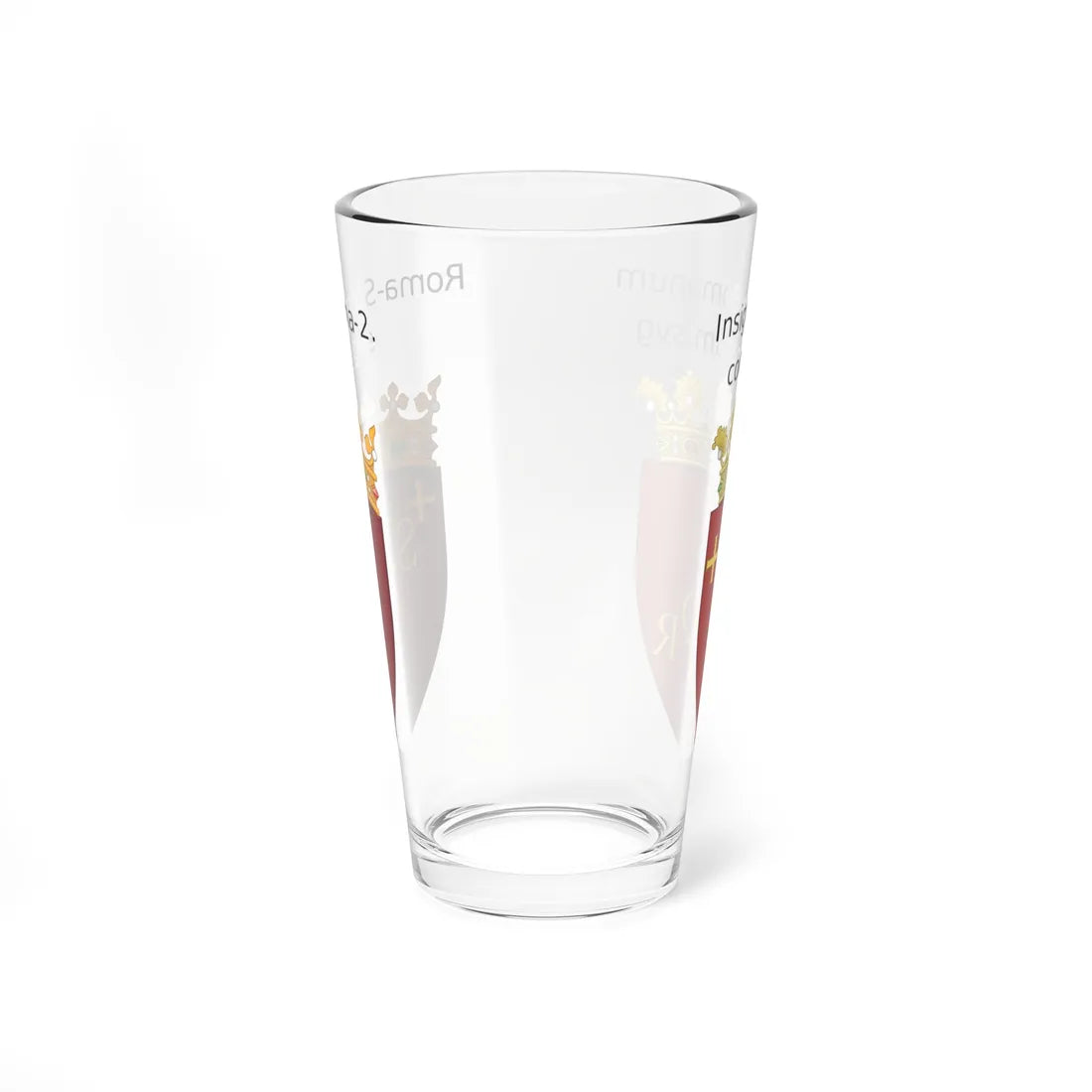 Lesser arms of Rome Comparison (Italy) (Coat of Arms) Pint Glass 16oz - Go Mug Yourself
