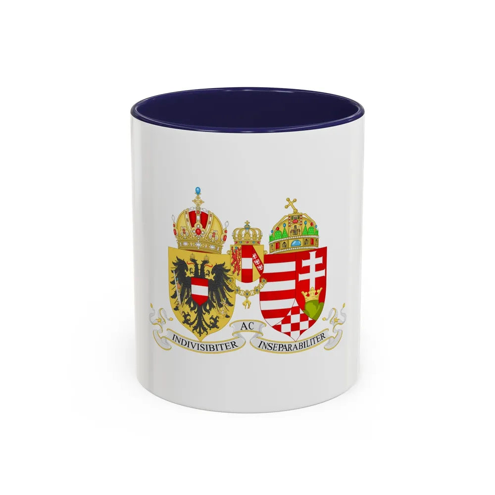 Lesser Coat of arms of Austria-Hungary - Accent Coffee Mug 11oz Navy - Go Mug Yourself