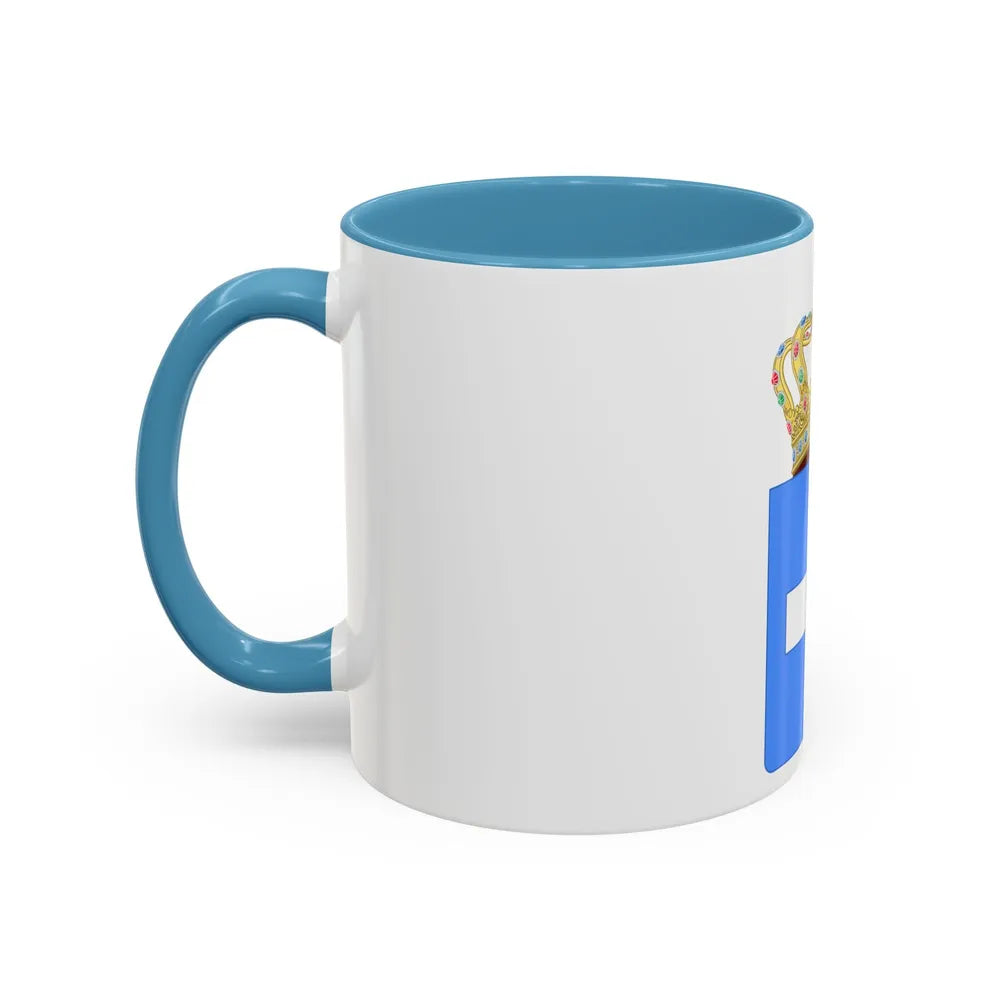 Lesser Coat of Arms of Greece (Wittelsbach) - Accent Coffee Mug - Go Mug Yourself