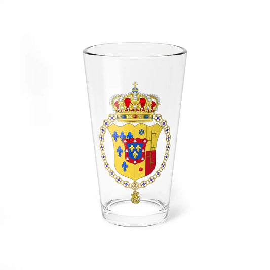 Lesser Coat of Arms of House of Bourbon-Parma (Italy) (Coat of Arms) Pint Glass 16oz 16oz - Go Mug Yourself