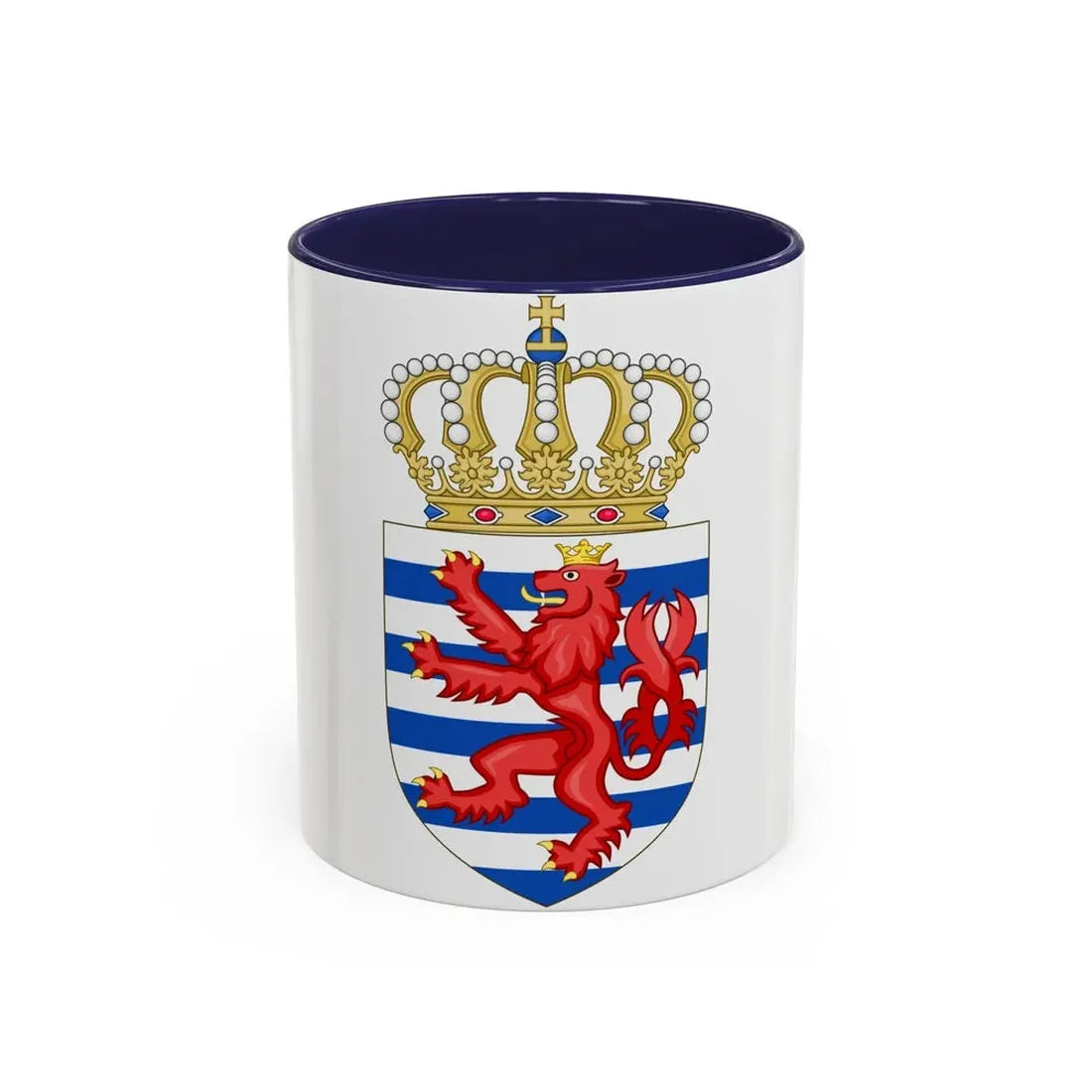 Lesser coat of arms of Luxembourg - Accent Coffee Mug 11oz Navy - Go Mug Yourself