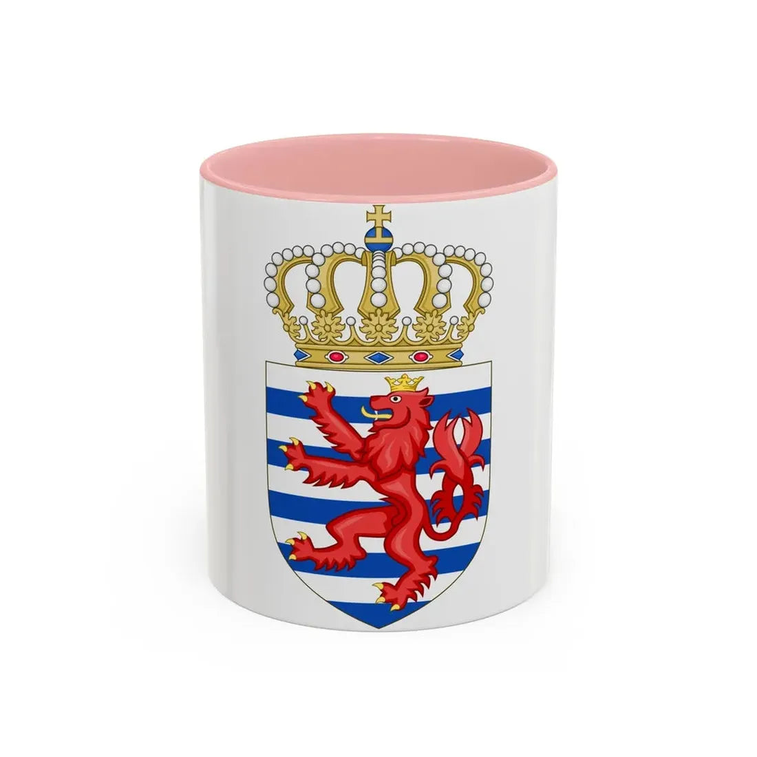 Lesser coat of arms of Luxembourg - Accent Coffee Mug 11oz Pink - Go Mug Yourself