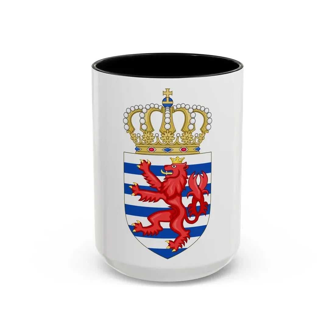 Lesser coat of arms of Luxembourg - Accent Coffee Mug 15oz Black - Go Mug Yourself
