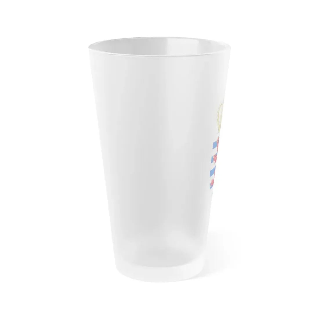Lesser coat of arms of Luxembourg - Frosted Pint Glass 16oz - Go Mug Yourself