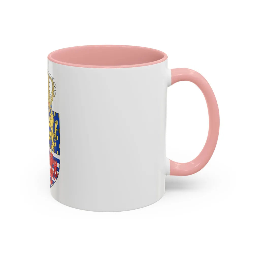 Lesser coat of arms of the Grand Duke of Luxembourg (2000) - Accent Coffee Mug - Go Mug Yourself