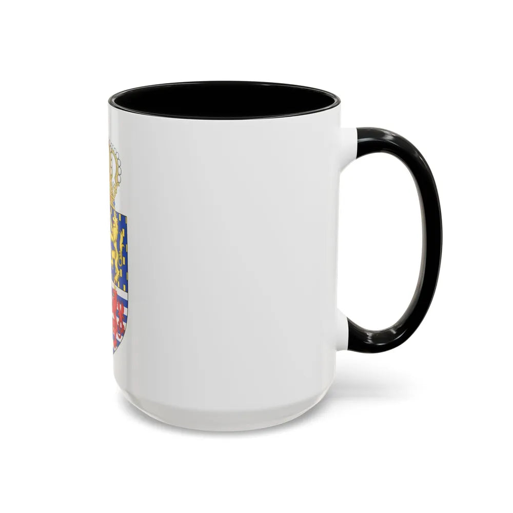 Lesser coat of arms of the Grand Duke of Luxembourg (2000) - Accent Coffee Mug - Go Mug Yourself