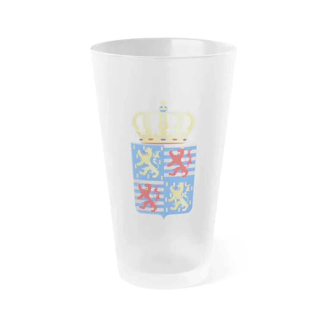 Lesser coat of arms of the Grand Dukes of Luxembourg prior to 2000 - Frosted Pint Glass 16oz 16oz Frosted - Go Mug Yourself