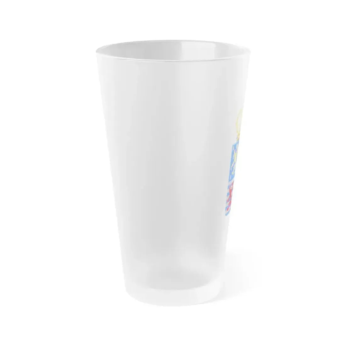 Lesser coat of arms of the Grand Dukes of Luxembourg prior to 2000 - Frosted Pint Glass 16oz - Go Mug Yourself