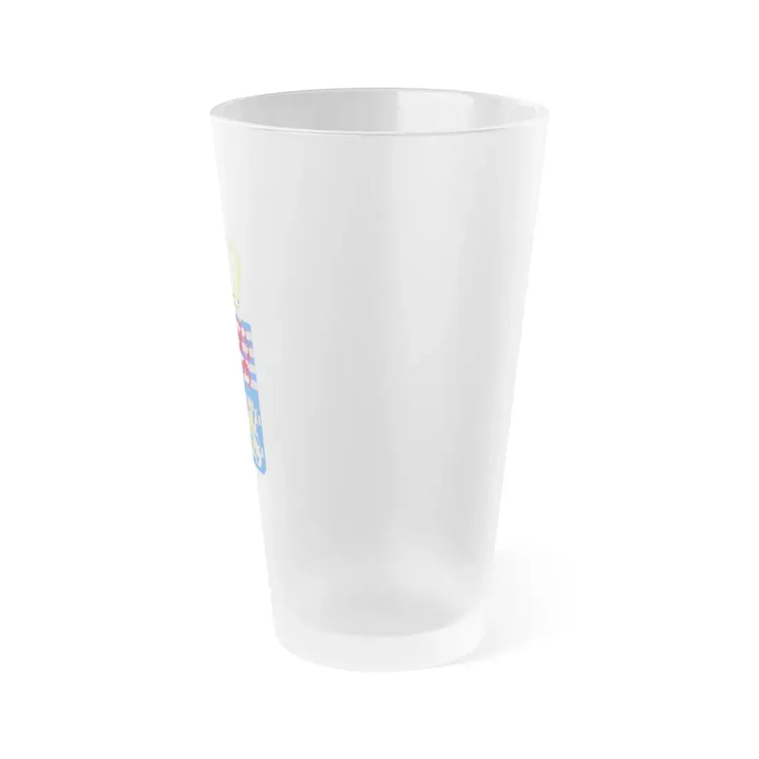 Lesser coat of arms of the Grand Dukes of Luxembourg prior to 2000 - Frosted Pint Glass 16oz - Go Mug Yourself