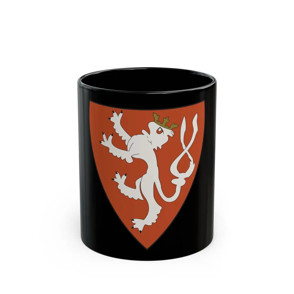 Lesser coat of arms of the Kingdom of Bohemia (Wenceslaus II of Bohemia) - Black Coffee Mug-11oz-Go Mug Yourself