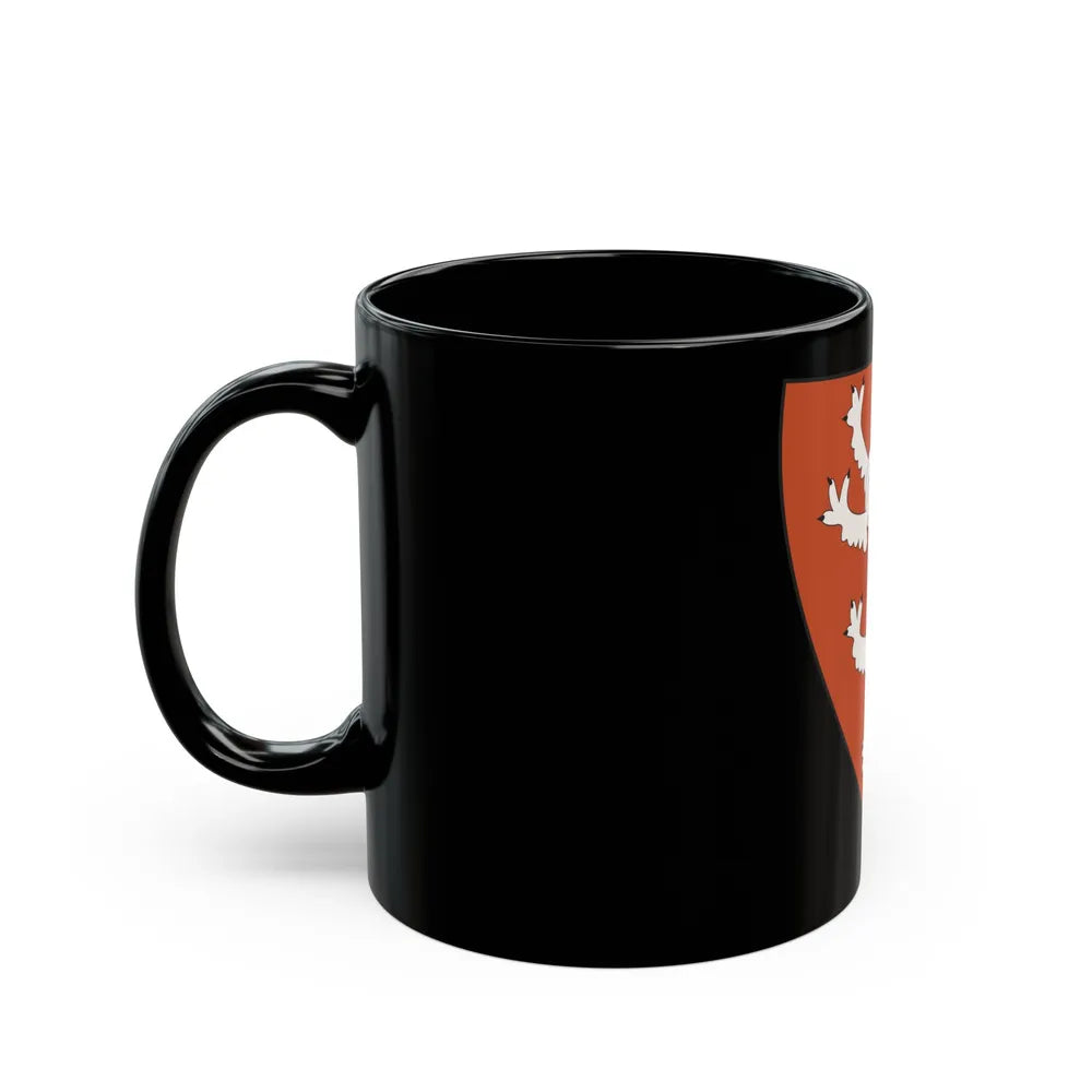 Lesser coat of arms of the Kingdom of Bohemia (Wenceslaus II of Bohemia) - Black Coffee Mug-Go Mug Yourself