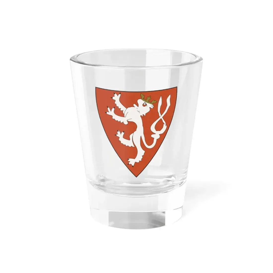Lesser coat of arms of the Kingdom of Bohemia (Wenceslaus II of Bohemia) - Shot Glass 1.5oz 1.5oz - Go Mug Yourself