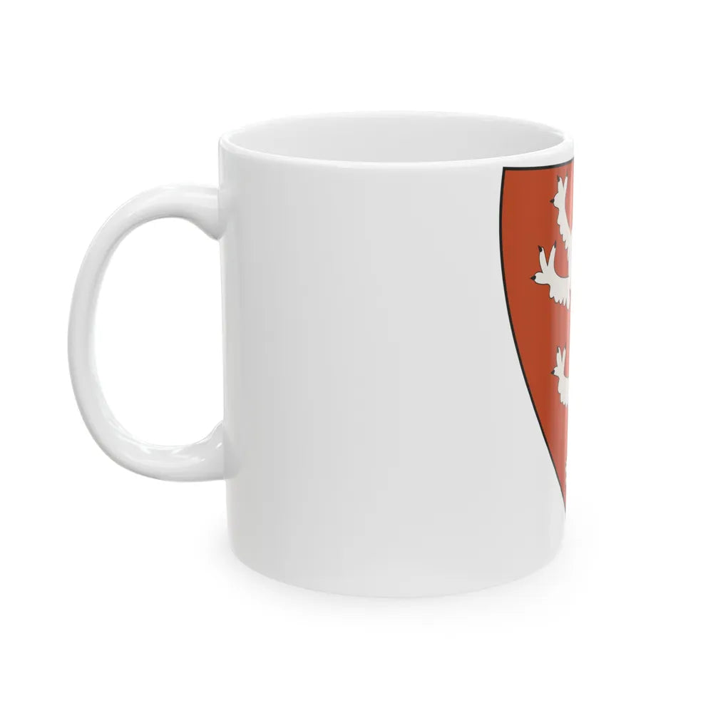 Lesser coat of arms of the Kingdom of Bohemia (Wenceslaus II of Bohemia) - White Coffee Mug-Go Mug Yourself