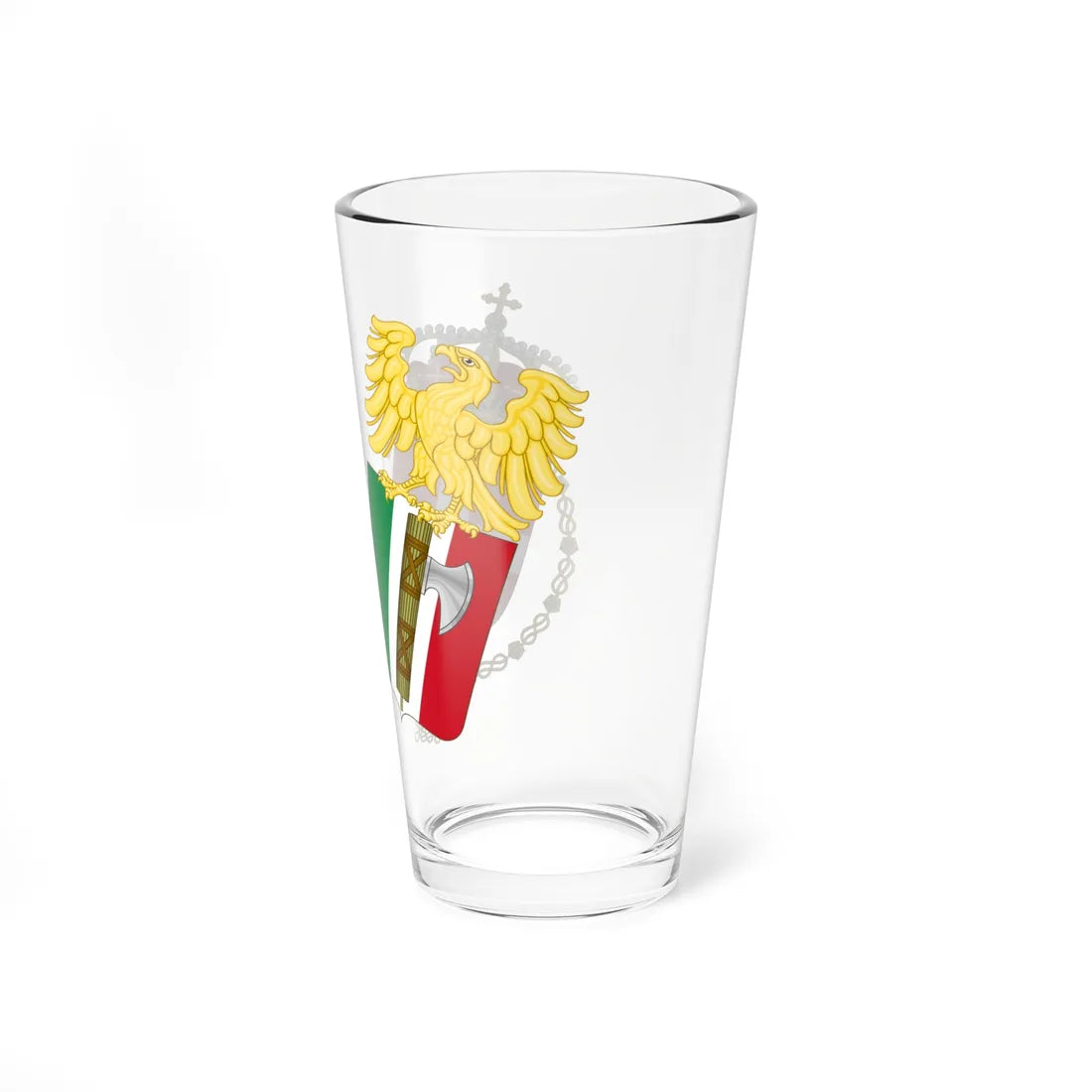 Lesser Coat of Arms of the Kingdom of Italy 1927-1929 (Italy) (Coat of Arms) Pint Glass 16oz - Go Mug Yourself