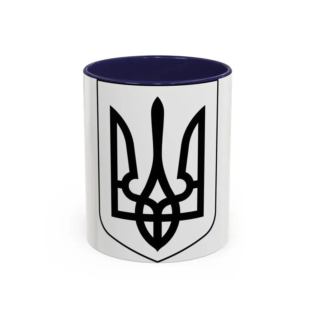 Lesser Coat of Arms of Ukraine 2 - Accent Coffee Mug 11oz Navy - Go Mug Yourself