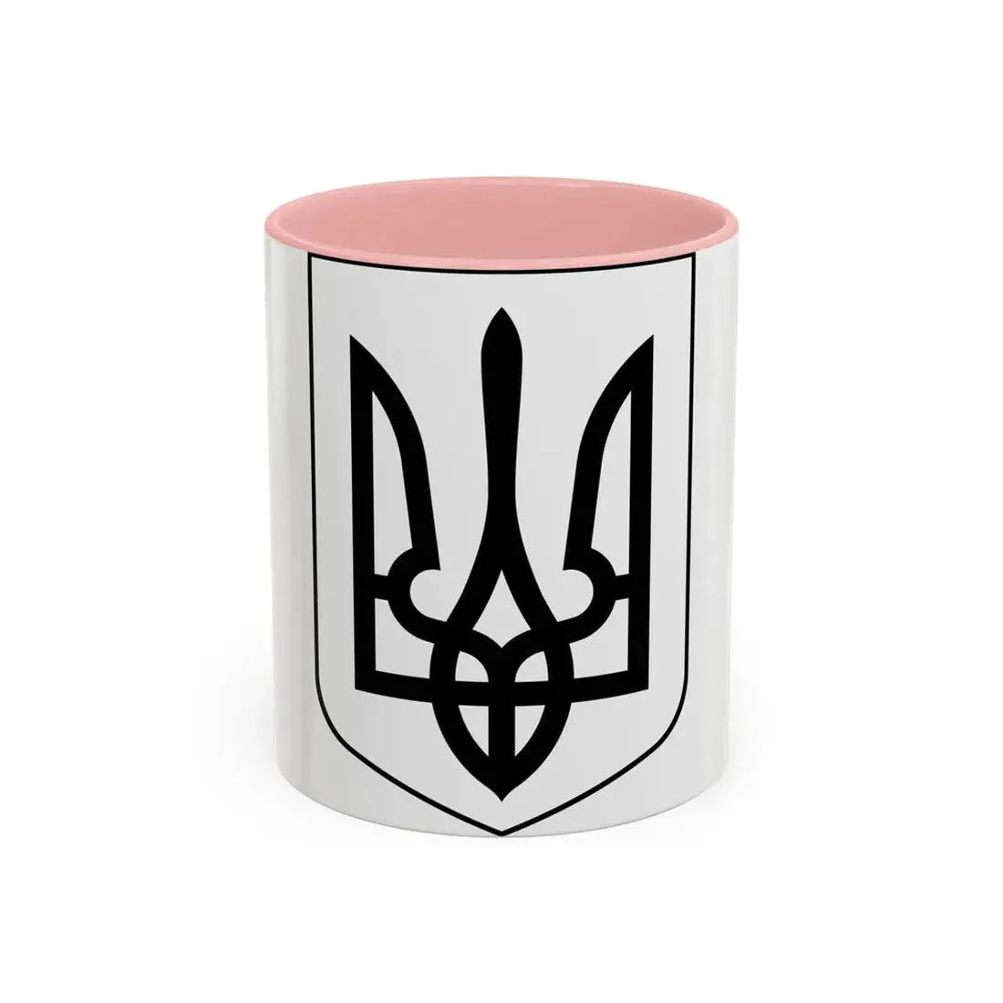 Lesser Coat of Arms of Ukraine 2 - Accent Coffee Mug 11oz Pink - Go Mug Yourself
