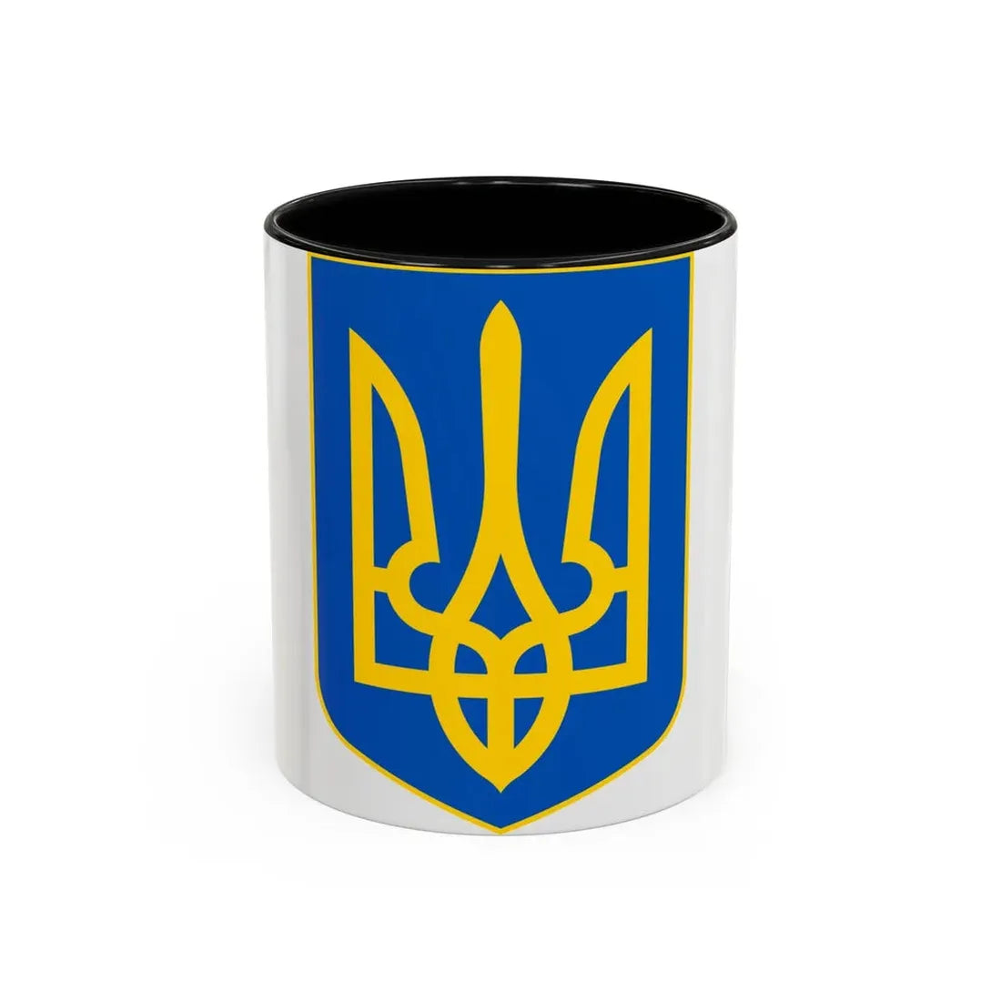 Lesser Coat of Arms of Ukraine - Accent Coffee Mug 11oz Black - Go Mug Yourself