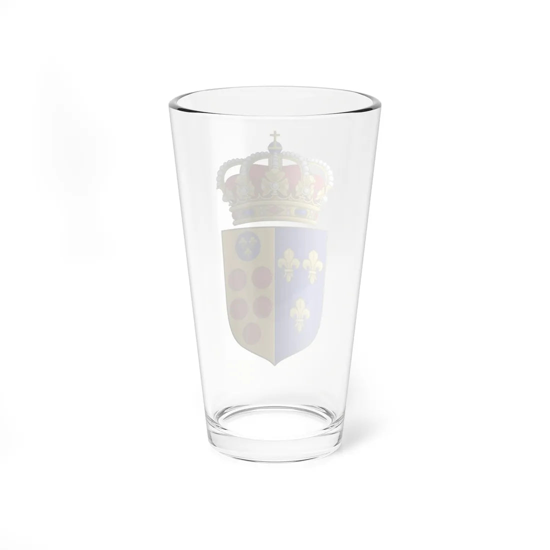 Lesser crowned Arms of Etruria (Italy) (Coat of Arms) Pint Glass 16oz - Go Mug Yourself