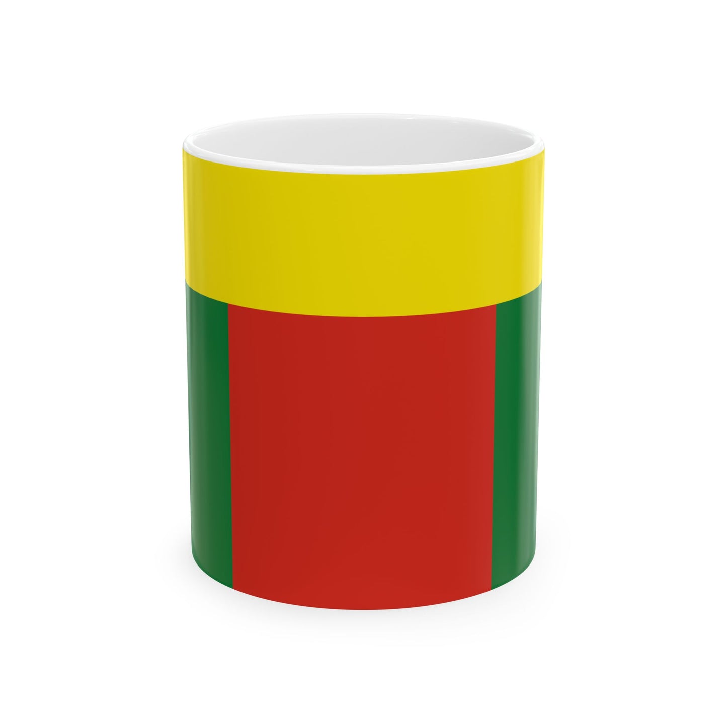 Lesser Flag of Bolivia 1826-1831 (Bolivia) White Coffee Mug-11oz-Go Mug Yourself